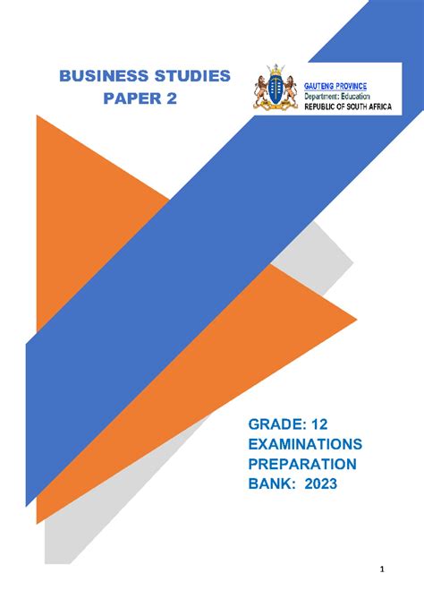 grade 12 business studies common paper march 2014 PDF