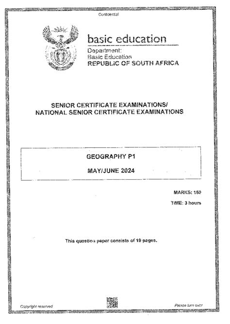 grade 12 geography paper 1 2011 PDF