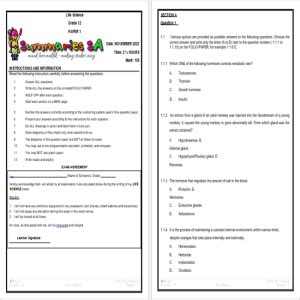 grade 12 life science paper 1 PDF