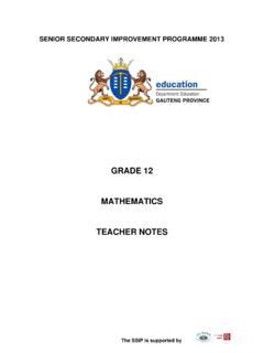 grade 12 mathematics teacher notes 52925 pdf Kindle Editon