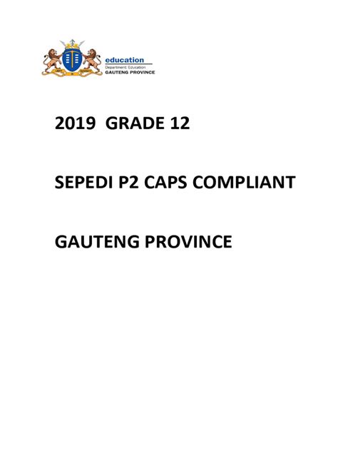 grade 12 sepedi previous question papers 2013 PDF