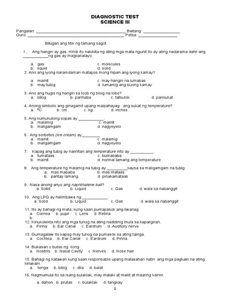 grade 3 diagnostic test past papers Doc