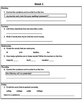 grade 5 dol week 5 monday answers PDF