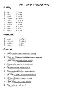 grade 5 unit 5 week 2spelling answers Epub