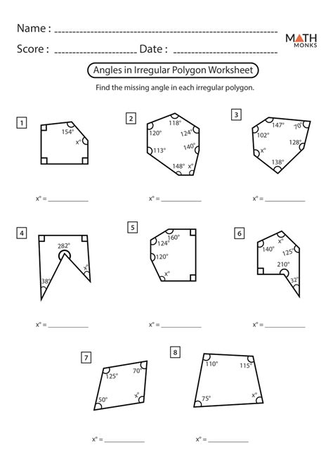 grade 6 angles and polygons unit test PDF