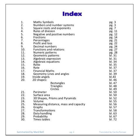 grade 7 math study guide Reader