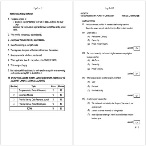 grade 8 ems question papers PDF PDF