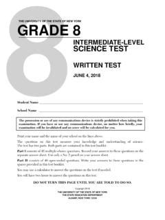 grade 8 intermediate science test spring 2009 answers Kindle Editon