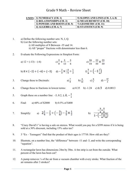 grade 9 assessment of mathematics 2011 answers Epub