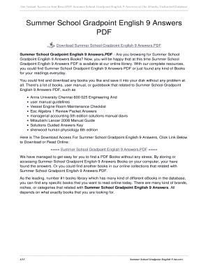 gradpoint english 4 answer key PDF Kindle Editon