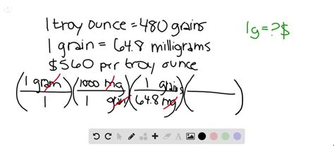 grains in a troy ounce