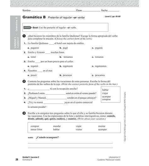 gramatica b present tense of verbs answers Epub