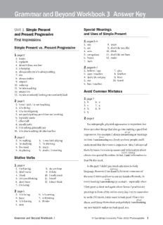 grammar and beyond 3 workbook answer key Doc