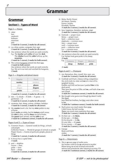 grammar and punctuation test short answer cgp Reader