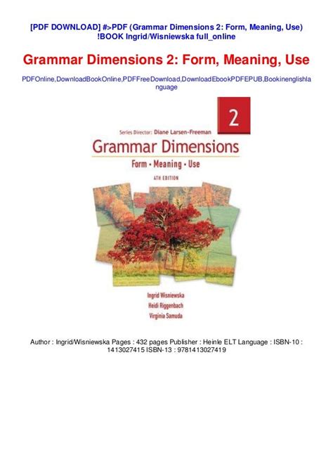 grammar dimensions pdf Reader