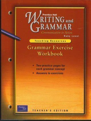 grammar exercise workbook prentice hall answer key Kindle Editon