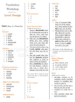 grammar for writing level orange answer key Reader