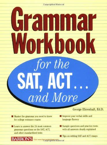 grammar workbook for the sat act and more Doc