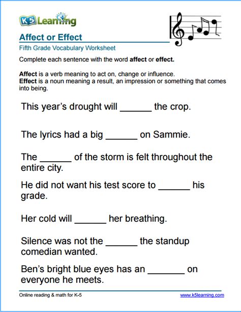 grammar worksheets for grade 5 with answers Epub