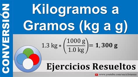 gramos a kg