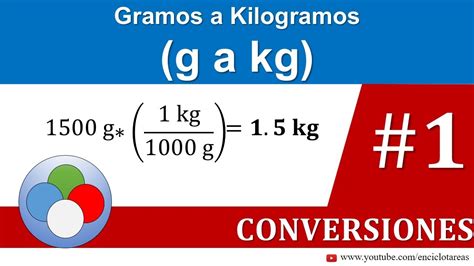 gramos a kilogramos