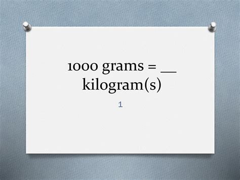 grams to kilogram