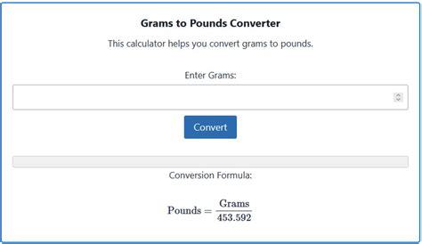 grams to lbs calculator