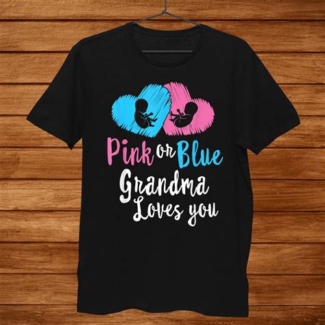 grandma gender reveal shirt