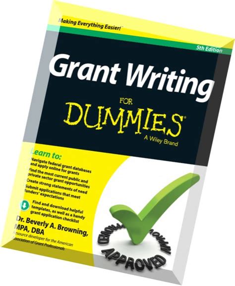 grant writing for dummies 5th edition Reader