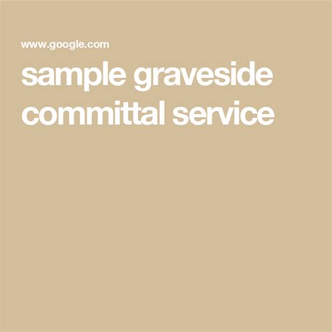 graveside committal service readings Doc