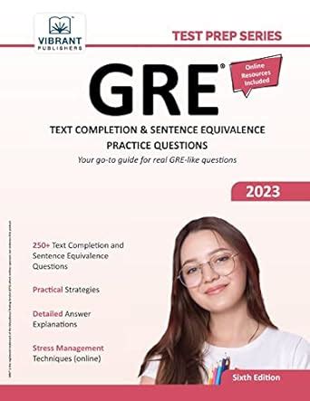 gre text completion and sentence equivalence practice questions test prep series volume 1 Epub