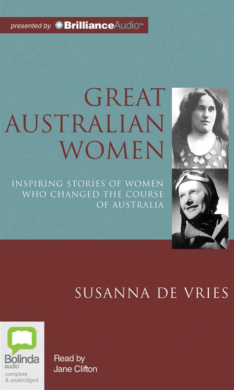 great australian women susanna vries Reader