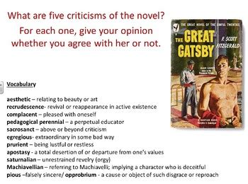 great gatsby supplementary materials answers Reader