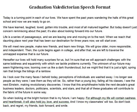 great valedictorian speeches
