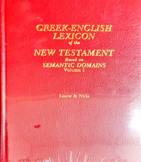 greek english lexicon of the new testament based on semantic domains 2 volume set Doc