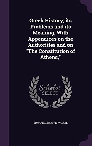 greek history appendices authorities constitution Kindle Editon