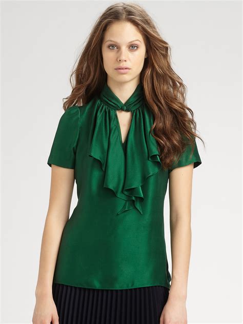 green blouses