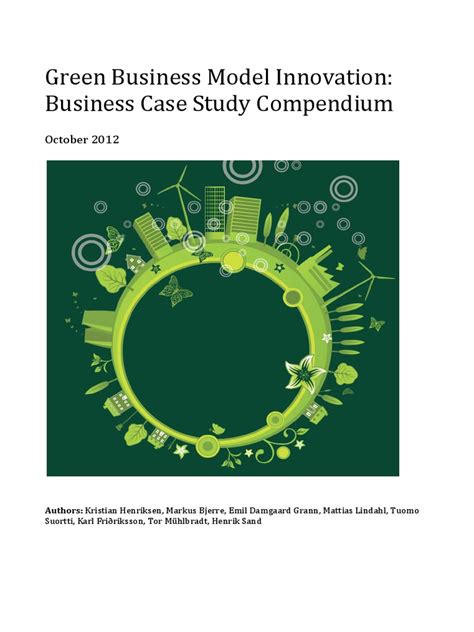 green business model innovation business case study Ebook PDF