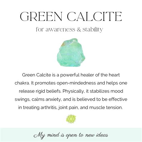 green calcite properties