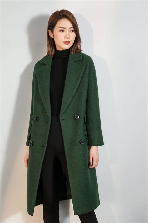 green coat women