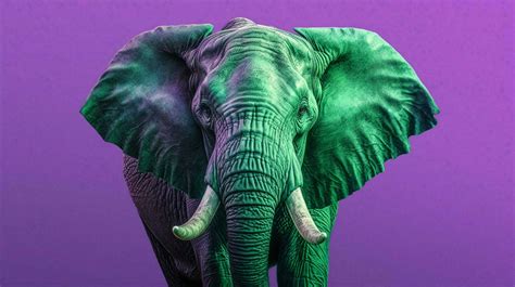 green elephant and purple monkey Doc