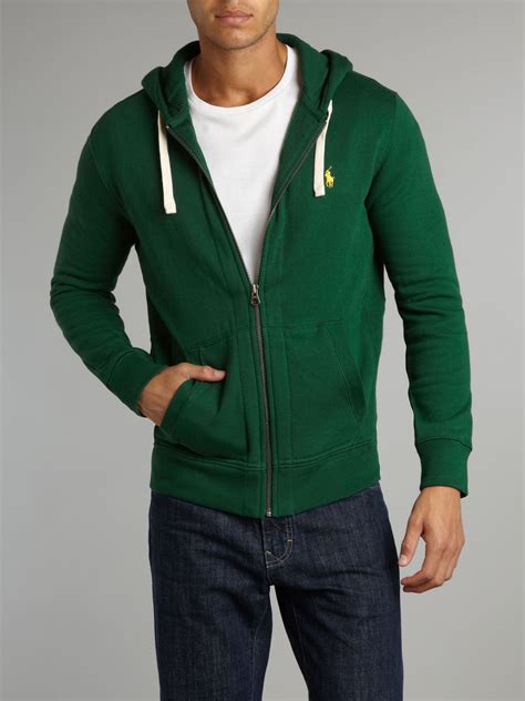 green hooded top