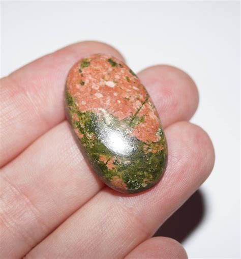 green pink stone