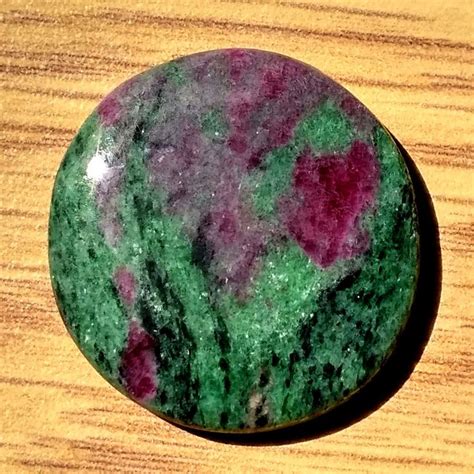 green stone with pink