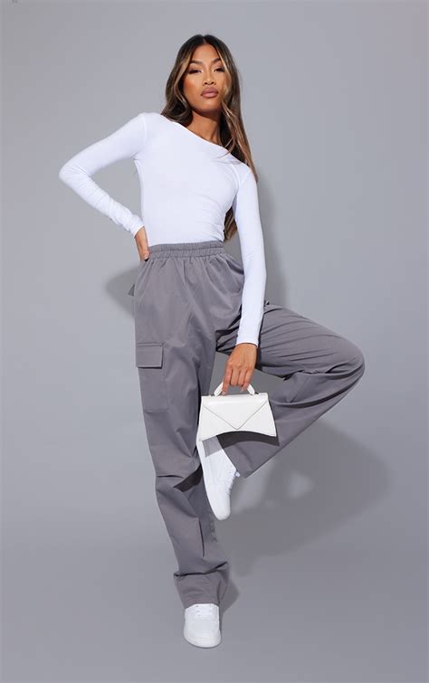 grey cargo pants womens