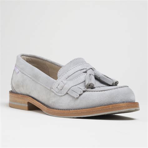 grey loafers