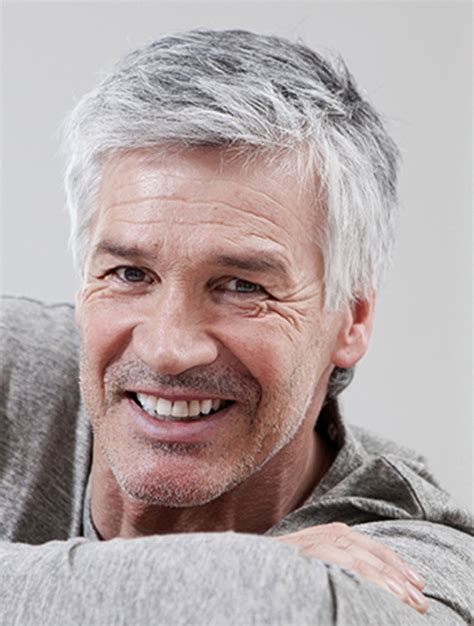 grey wig mens