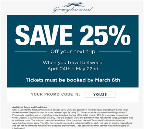 greyhound online promo code