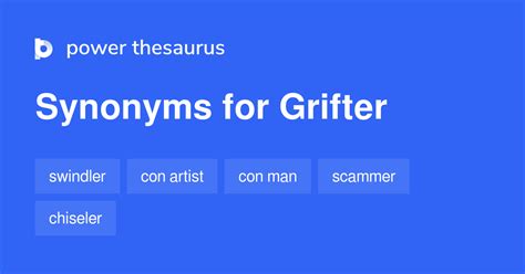 grifter thesaurus