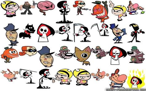 grim adventures of billy and mandy characters